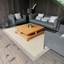 Tapete de vinil trançado antiderrapante lavável de alta qualidade Resistente a tapetes para sala de estar Cozinha Casa de banho 