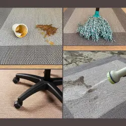 Tapete de vinil trançado antiderrapante lavável de alta qualidade Resistente a tapetes para sala de estar Cozinha Casa de banho 