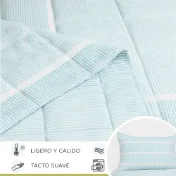 CAPA DE EDREDÃO REVERSÍVEL COM ESTAMPADO NAPOLI