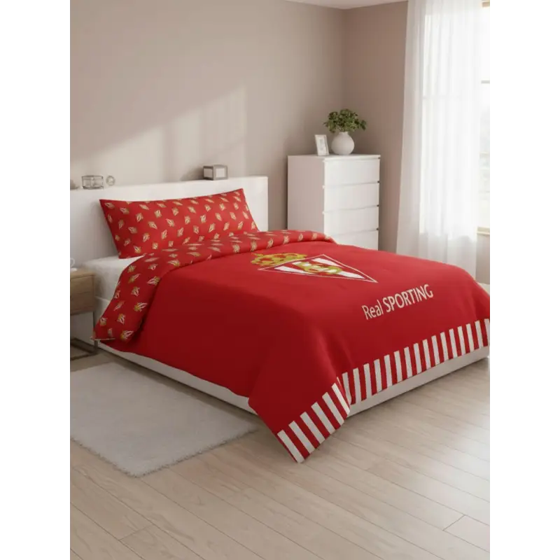 CAPA DE EDREDÃO DO SPORTING DE GIJÓN