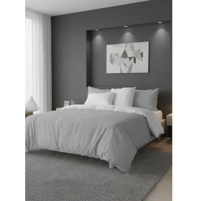 CAPA DE EDREDÃO REVERSÍVEL (2 PEÇAS) HILVANA