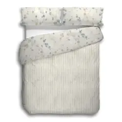 CAPA DE EDREDÃO REVERSÍVEL (2 PEÇAS) REVERSÍVEL NOHANA