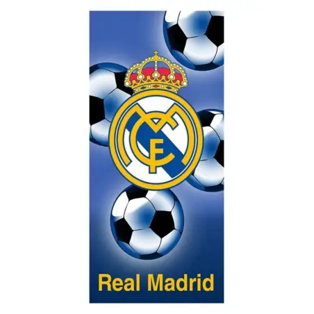 TOALHA DE PRAIA REAL MADRID ALGODÃO