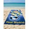 TOALHA DE PRAIA REAL MADRID ALGODÃO