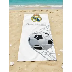 TOALHA DE PRAIA DO REAL MADRID 100% ALGODÃO