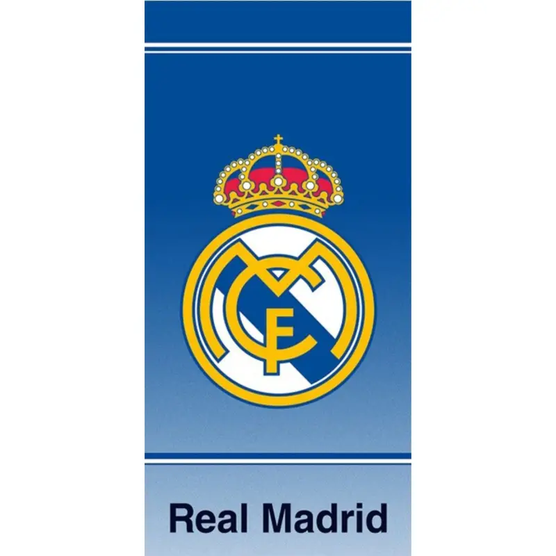 TOALHA DE PRAIA DE ALGODÃO REAL MADRID 090x170CM