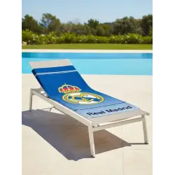 TOALHA DE PRAIA DE ALGODÃO REAL MADRID 090x170CM