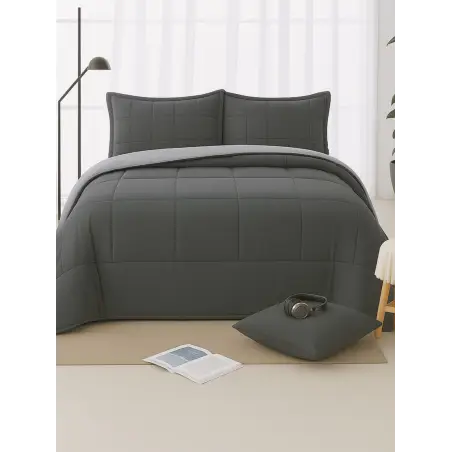 EDREDÓN BICOLOR TIERRA