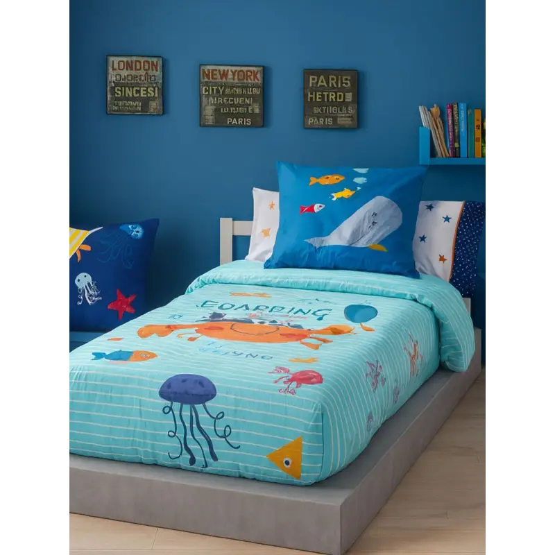 CAPA DE EDREDÃO AJUSTÁVEL CRABBY