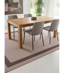 Alfombra vinilica de Tejido Trenzado de Alta Gama Lavable Antideslizante Alfombra Resistentes para Salon Cocina baño Pasillo