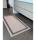 Alfombra vinilica de Tejido Trenzado de Alta Gama Lavable Antideslizante Alfombra Resistentes para Salon Cocina baño Pasillo
