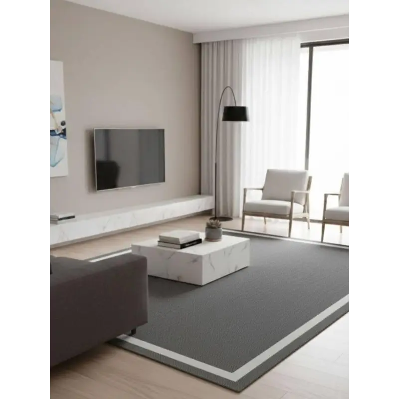 Tapete de vinil trançado antiderrapante lavável de alta qualidade Resistente a tapetes para sala de estar Cozinha Casa de banho 