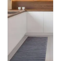 Tapete de vinil trançado antiderrapante lavável de alta qualidade Resistente a tapetes para sala de estar Cozinha Casa de banho 