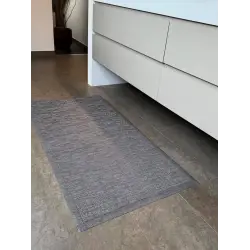 Tapete de vinil trançado antiderrapante lavável de alta qualidade Resistente a tapetes para sala de estar Cozinha Casa de banho 