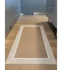 Alfombra vinilica de Tejido Trenzado de Alta Gama Lavable Antideslizante Alfombra Resistentes para Salon Cocina baño Pasillo