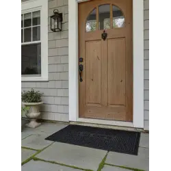 TAPETE DE BORRACHA LAÇOS DE BOAS-VINDAS