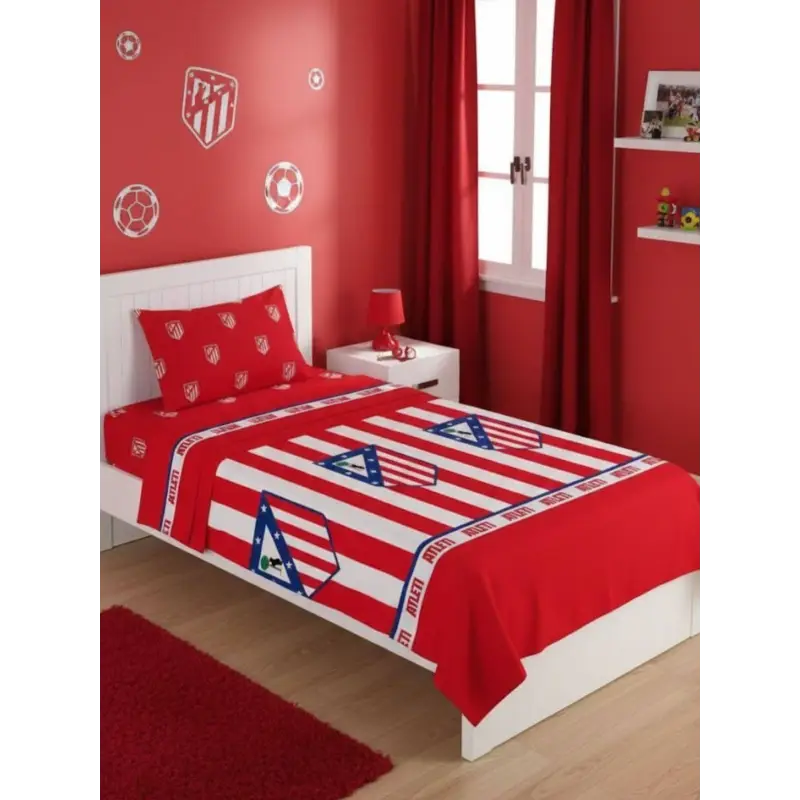 CONJUNTO DE ROUPA DE CAMA DO ATLÉTICO DE MADRID