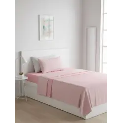 CONJUNTO DE LENÇÓIS TÉRMICOS EM ESPINHA DE PEIXE CORALINE