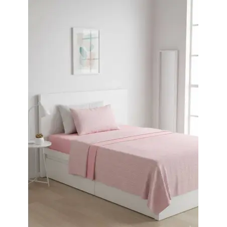 CONJUNTO DE LENÇÓIS TÉRMICOS EM ESPINHA DE PEIXE CORALINE