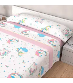 CONJUNTO DE LENÇÓIS TÉRMICOS CORALINA UNICÓRNIO