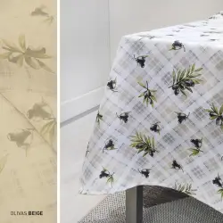 COBERTURA DE MESA EM AZEITONA