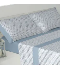 CONJUNTO DE LENÇÓIS TÉRMICOS DE FLANELA NEPTUNE