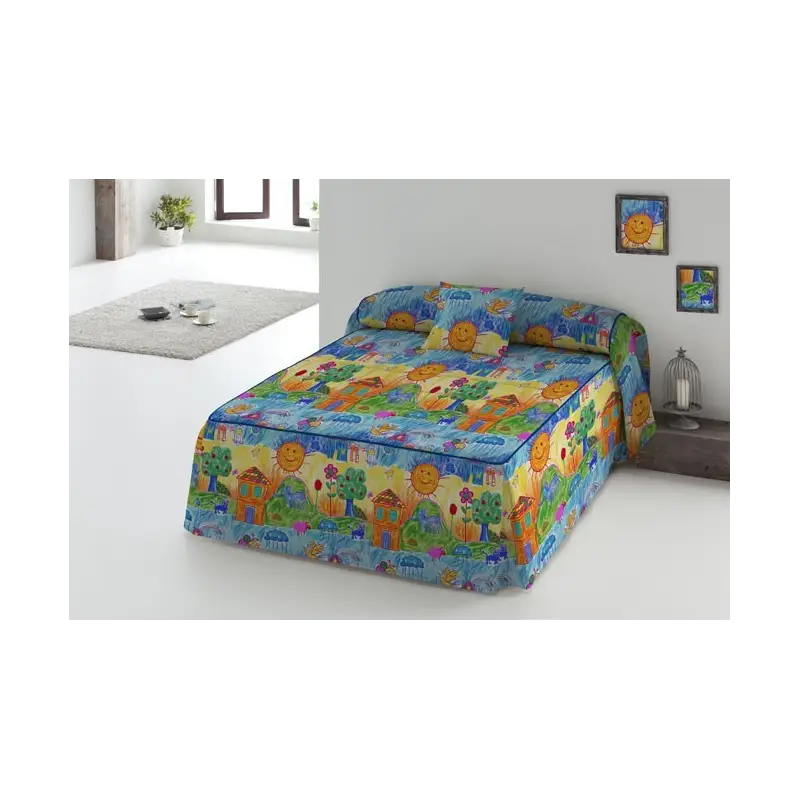 COLCHA DE EDREDÃO TEJIDOS EL MUNDO KRAYON