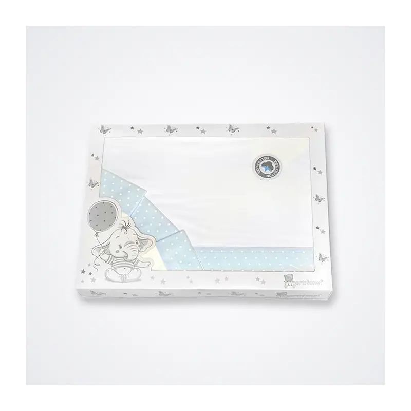 CONJUNTO DE LENÇÓIS DE BERÇO ESTRELAS