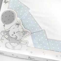 CONJUNTO DE LENÇÓIS DE BERÇO ESTRELAS