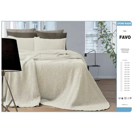 COLCHA 100% ALGODÓN FAVO