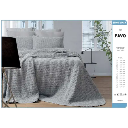 CAPA DE ALMOFADA 100% ALGODÃO FAVO