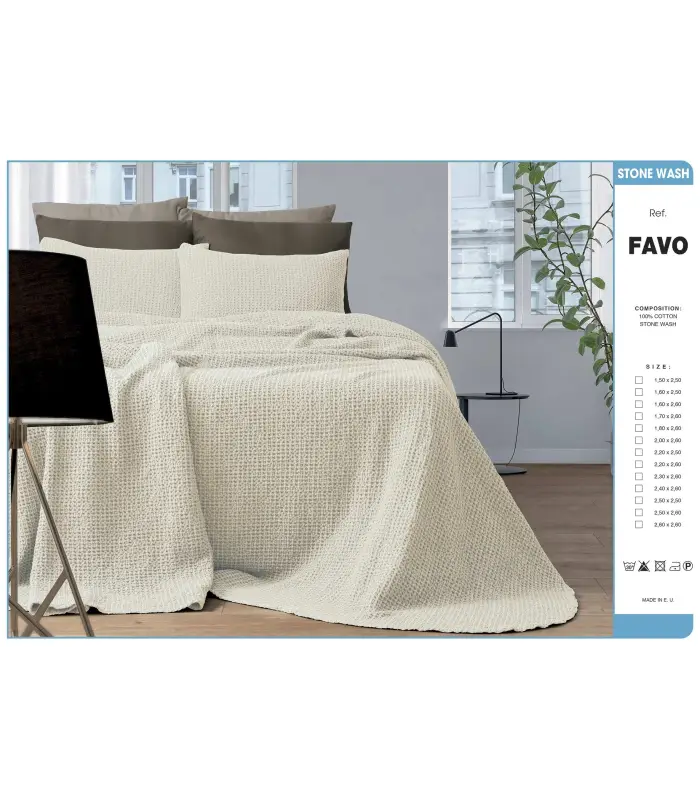 FUNDA DE COJÍN 100% ALGODÓN FAVO