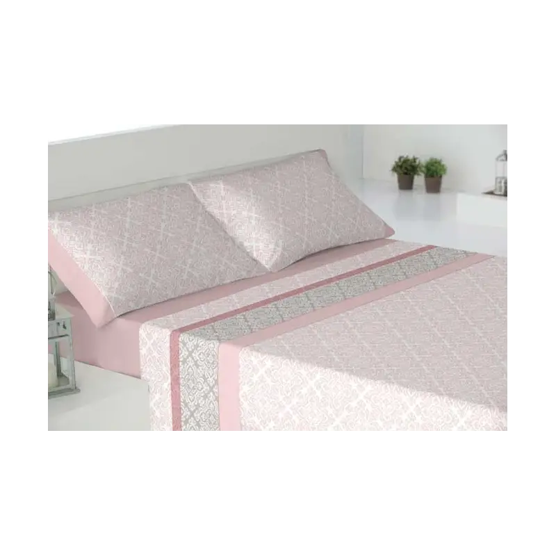 CONJUNTO DE ROUPA DE CAMA TEJIDOS EL MUNDO ALIER-CORAL
