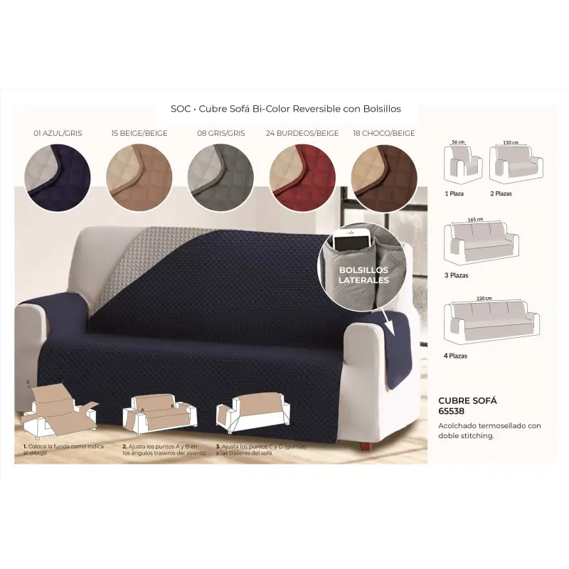 CAPAS PARA SOFÁS 65538