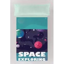 CONJUNTO DE LENÇÓIS SPACE EXPLORING