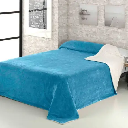 MANTA AXADREZADA TEJIDOS EL MUNDO SHERPA