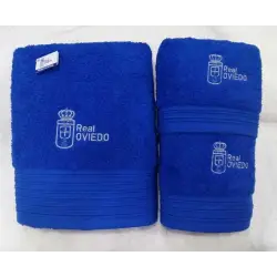 CONJUNTO DE TOALHAS REAL OVIEDO 3 PEÇAS