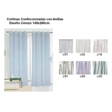 CORTINA TEJIDOS EL MUNDO CEREZO