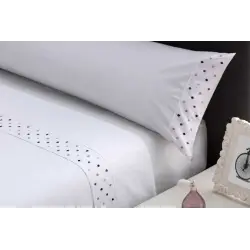 JUEGO DE SÁBANAS TEJIDOS EL MUNDO TOPOS