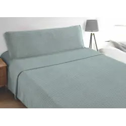 CONJUNTO DE LENÇÓIS TÉRMICOS JAQUARD ÀS RISCAS CORALINA