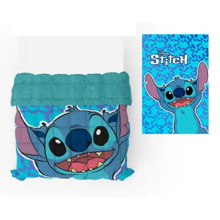 CAPA DE EDREDÃO LILO & STITCH SHERPA