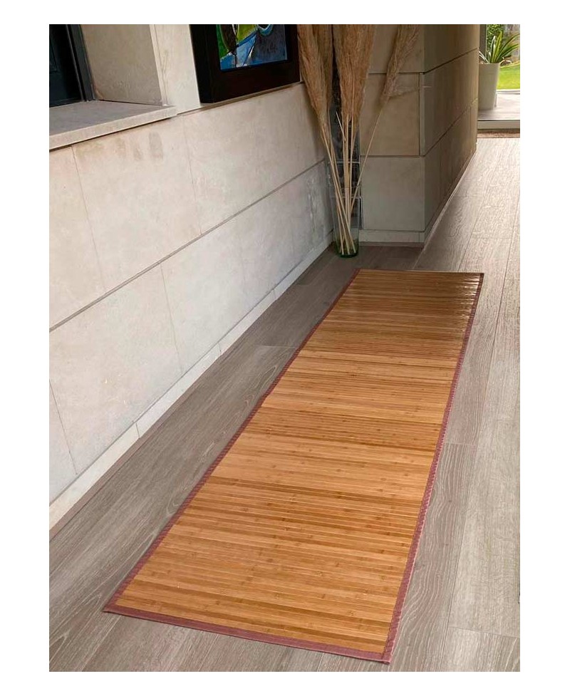 Bamboo Natural alfombra tiras estrechas de muebles en varios tamaños. -  CASA TESSILE