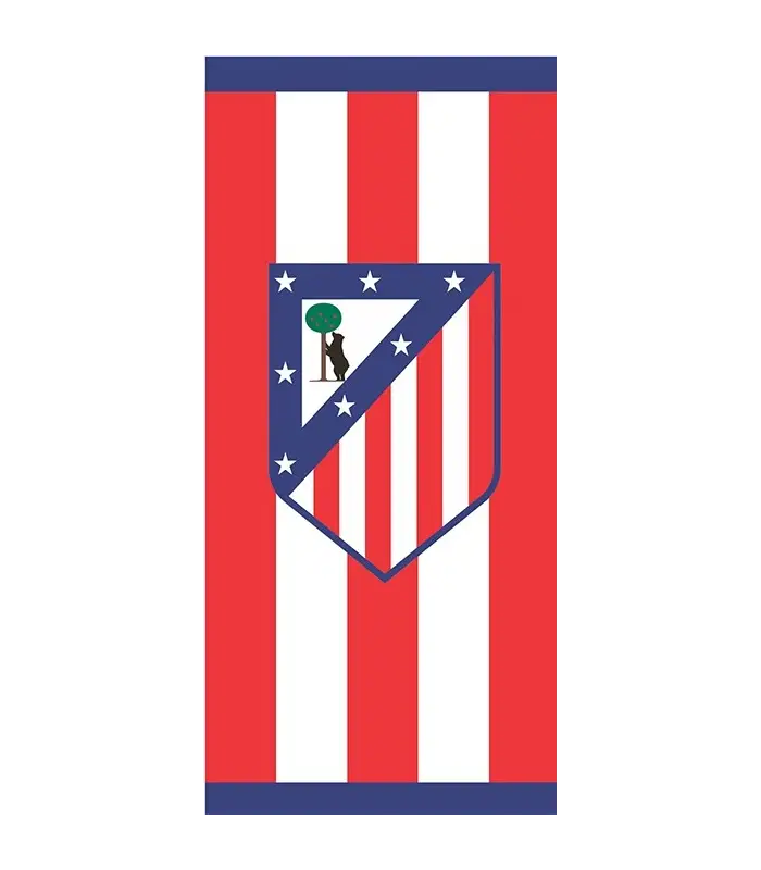 TOALHA DE PRAIA DE ALGODÃO DO ATLÉTICO DE MADRID