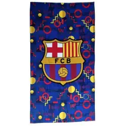 TOALHA DE PRAIA DE ALGODÃO DO FC BARCELONA