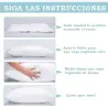 Embalagem de 2 unidades de enchimento de almofadas em fibra oca siliconizada
