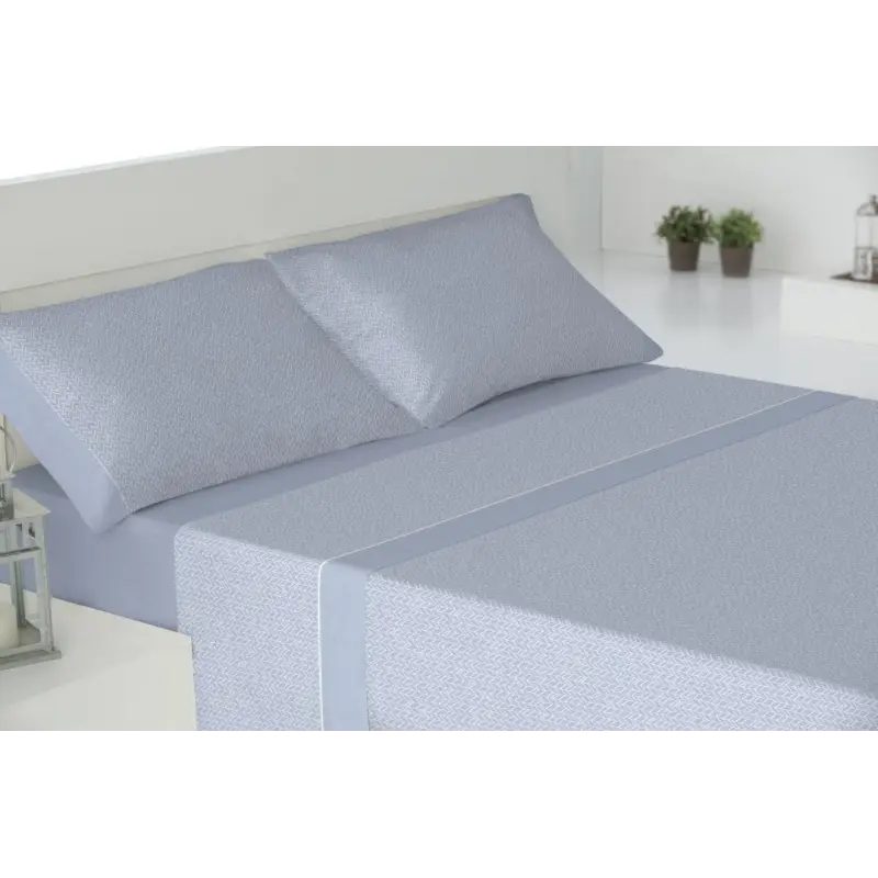 CONJUNTO DE ROUPA DE CAMA AZUL-MARINHO