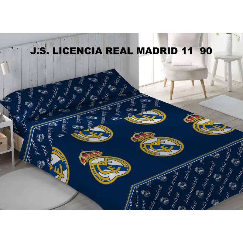 CONJUNTO DE LENÇÓIS 11 DO REAL MADRID